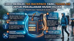 Cara Memilih Tas Backpack Yang Tahan Air Untuk Perjalanan Musim Hujan