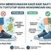 Pentingnya Menggunakan Kaus Kaki Saat Memakai Sepatu Tertutup Guna Menghindari Bau Kaki
