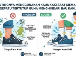 Pentingnya Menggunakan Kaus Kaki Saat Memakai Sepatu Tertutup Guna Menghindari Bau Kaki