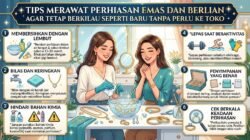 Tips Merawat Perhiasan Emas dan Berlian Agar Tetap Berkilau Seperti Baru Tanpa Perlu ke Toko
