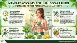 Manfaat Konsumsi Teh Hijau Secara Rutin Untuk Membantu Proses Pembakaran Lemak Tubuh