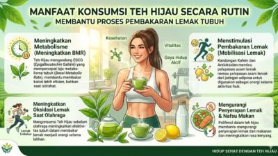 Manfaat Konsumsi Teh Hijau Secara Rutin Untuk Membantu Proses Pembakaran Lemak Tubuh